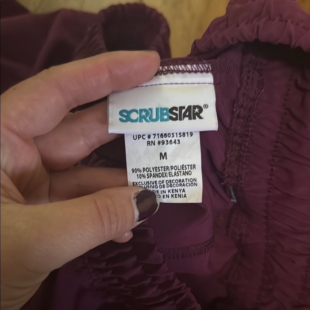 Scrubstar Burgundy Scrub Pants